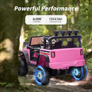 12V Kids Ride on Car Truck, Kids Electric Vehicles Car Ride on Toy for Toddlers with Remote Control - Light Pink by TinyTreasures Baby Boutique