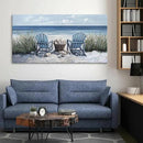 HGUAOA Coastal Wall Art - Large Landscape Wall Pictures for Living Room, Bedroom Pictures, Ocean Beach Artwork, Blue Wall Art, Above Bed Decor, Coastal Landscape Wall Decor, Beach Pinting by CozyNest Decor