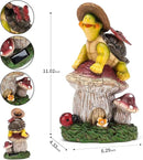 Turtle Figurine Garden Decor, Solar Turtle Outdoor Statue, Funny Turtle Gift Sculpture Decoration for Home Patio Yard Lawn Porch Ornament by GreenHaven Gardens