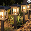 XMCOSY+ Solar Lights Outdoor Waterproof IP65, 25 LM Garden Light for Yard Pathway, Dual-Tone LED Lights with Seed Glass Metal, Solar Powered Landscape Walkway Pathway Decor Lighting (Warm White) by CozyNest Decor