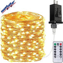 66Ft 200LED Fairy Lights Plug in with Remote, Waterproof String Lights Outdoor & Indoor 8 Modes with Timer, LED Twinkle Lights for Girl's Room Garden Patio Halloween Christmas Decorations (Warm White) by GreenHaven Gardens