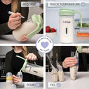 Masontops Breast Milk Storage Kit - 24oz Airtight Mason Jar with Handle, Marker & Stick-on Thermometer for New Moms by TinyTreasures Baby Boutique