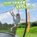 BCAN 8FT 10FT 12FT 14FT 15FT 16FT Recreational Trampoline with Enclosure for Kids Adults, ASTM Approved, Outdoor Trampolines with Ladder for Kids by TinyTreasures Baby Boutique