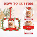Personalized Photo Ornaments for Christmas Tree, Custom Cat Name Ornament, 2025 Puppy 1st Xmas Gifts, Holiday Decor Christmas Tree Decoration, Pet Lovers Dog Cat Gift by TinyTreasures Baby Boutique