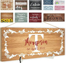 Custom Wood Sign Prsonalized Text Business Home Decor, Personalized Rustic Plaque Board Hanging Wooden Name Sign for Wall Art, Customized Signs Plank Decoration Gifts for Wedding Family Farmhouse Kitchen, Rectangle by CozyNest Decor