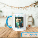 Personalized Mother's Day Coffee Mug, Custom Mum Photo Text 11 Oz Ceramic Mug, Customized Mom Gift Idea Picture Name Cup, Taza Cafe Personalizadas Fotos, Cute Gifts Mom Women Dad Men, Light Blue by TinyTreasures Baby Boutique