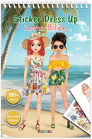 Sticker Dress Up Summer Holiday Theme - Sticker Activity Book for Kids. Learn Girls Fashion Design with Stickers and Guides for Kids 5 and Up. Dress Up Games by TinyTreasures Baby Boutique