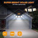 UME Solar Outdoor Lights 3000 Lumen 7000K, 152 LED Super Bright Motion Sensor Outdoor Lights with 2 Sensors, IP65 Waterproof 270 Wide Angle Solar Flood Lights with 3 Modes for Garden - 6 Pack by GreenHaven Gardens