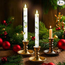 Lemon Flameless Taper Candles with Remote and Timer Flickering Flame Battery Operated Taper Candles for Home Bedroom Wedding Party Fall Christmas Summer Decor 9.6" by CozyNest Decor