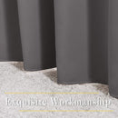 NICETOWN Bedroom Grey Blackout 120 inch Curtains - Triple Weave Energy Saving Thermal Insulated Solid Grommet Blackout Draperies for Patio, W52 x L120, 2 Panels by TinyTreasures Baby Boutique