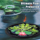 2Pack Round Floating Flora Fish Barrier-17.7Inch Black Pond Plant Protector, Floating Island/Planter Pond,UV Resistant Net to Shield Floating Plant(Lotus/Water Lilies)from Koi, with Waterproof Gloves by GreenHaven Gardens