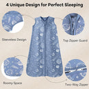 Baby Sleep Sack 0-6 Months 3 Pack 100% Cotton Lightweight 0.5 TOG Wearable Blanket Baby Sleep Bag with 2-Way Zipper for Newborn Infant by TinyTreasures Baby Boutique