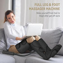 FIT KING Foot and Leg Massager for Circulation and Relaxation with Hand-held Controller 3 Modes 3 Intensities Helpful for Vericose Veins, Cramps, Swelling and Edema - Gift for Mom Wife Family by CozyNest Decor