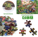 Jumbo Floor Puzzle for Kids,48 Piece Forest Dinosaur Large Jigsaw Puzzles, Fun Educational Preschool Learning Toy for Toddlers Ages 3-5,Gift for Boy Girl Ages 4-8 by TinyTreasures Baby Boutique