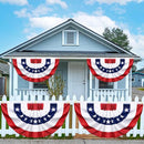 3x6 Ft 3 Pack American Pleated Fan Flag, Patriotic Half Fan Banner American Flag Decoration Bunting for Outside Red White and Blue Decor Independence Day Memorial Day 4th of july Decorations by GreenHaven Gardens