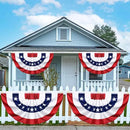 3x6 Ft 6 Pack American Pleated Fan Flag, Patriotic Half Fan Banner American Flag Decoration Bunting for Outside Red White and Blue Decor Independence Day Memorial Day 4th of july Decorations by GreenHaven Gardens