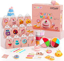 Air Dry Clay Kit - Cake Themed, Modeling Clay for Kids, DIY Model Magic Clay with Sculpting Tools and Tutorials, 12 Boxes Molding Clay, Ultra Light, Soft & Non-Toxic, Arts and Crafts Gift for Kids by TinyTreasures Baby Boutique