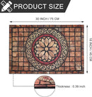 CHICHIC Rectangle Entrance Door Mat Large 18 x 30 Inch High Traffic Area Entry Way Doormat Front Door Rugs Outdoors Heavy Duty Welcome Mat, Non Slip Rubber Back Low Profile for Garage by CozyNest Decor