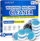 Washing Machine Cleaner Tablets, 40Pcs Deep Cleaning Tablets, Compatible with HE, Top & Front Load, Deep Cleaning Residue & Odor Eliminator, Deep-cleans to remove residue and neutralize smells01 by CozyNest Decor