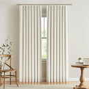 Vision Home Natural Pinch Pleated Full Blackout Curtains Linen Blended Room Darkening Window Curtains 63 inch for Living Room Bedroom Thermal Insulated Pinch Pleat Drapes with Hooks 2 Panel 40"Wx63"L by CozyNest Decor