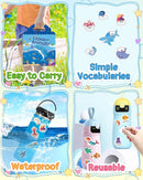 Benresive Reusable Sticker Book for Toddlers 2-4 Years, Fun Travel Stickers for Kids, Waterproof Sticker Books for Toddlers 1-3, Crafts Activities for Todddlers 1-3 2-4 3-5 - Ocean Animals by TinyTreasures Baby Boutique