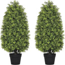 3ft Artificial Boxwood Topiary Trees (Set of 2) - UV Resistant Faux Plants for Outdoor/Indoor, Realistic 36in Fake Bushes and Shrubs for Front Porch, Planter, Patio - Low Maintenance & Evergreen by GreenHaven Gardens