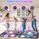 Dance Mat, 2025 Light Up 2-Player Opposing Dance Pad with Single & Double Player Modes, 12-Button Kids Music Toys with Bluetooth, Birthday for 3-12 Year Old Boys Girls by TinyTreasures Baby Boutique