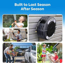 Macnaught Retractable Garden Hose Reel, 60 Ft Water Hose Reel Heavy Duty Retractable Hose with Metal 180° Swivel Rotation Bracket for Wall Mount - Gray by GreenHaven Gardens