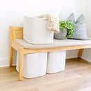 NaturalCozy 13x15x13 Kallax Storage Cubes, 3 Pack | Cotton Rope Cube Storage Bins Woven Baskets for Organizing | Kallax Insert Baskets for Shelves Organizer, Kids Toy, Pantry, Closet, Baby Nursery by TinyTreasures Baby Boutique