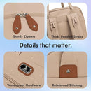 Dikaslon Diaper Bag Backpack with Portable Changing Pad, Pacifier Case and Stroller Straps, Large Unisex Baby Bags for Boys Girls, Multipurpose Travel Back Pack for Moms Dads, Milk Tea Khaki by TinyTreasures Baby Boutique