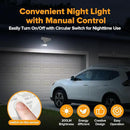 LUTEC 84W 9500LM LED Security Light Motion Sensor Outdoor Lights with Night Light, 4 Head LED Flood Lights Outdoor 5000K Daylight, IP65 Waterproof, Motion Detected Lights for Outside (White) by GreenHaven Gardens
