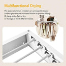 Upgrade Drying Rack Clothing,Clothes Drying Rack Wall Mounted,Laundry Drying Rack Wall Mount,Foldable,Collapsible,Retractable,6 Aluminium Poles,with Hooks,(White 35.5" by CozyNest Decor