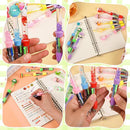 LiYiQ 24PCS Multicolor Pen in One Fun 4-in-1 Cute Pens Bulk Kawaii Cool Ballpoint Pens for Kids Fun Gifts by TinyTreasures Baby Boutique