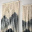 IOWER Large Macrame Wall Hanging 5Pcs Handmade Dip-Dyed Mountain Wall Decor Combination Suspension Bedroom Living Room Modern Fiber Yarn Wall Art by CozyNest Decor