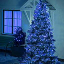 Dazzle Bright Christmas String Lights, Connectable Waterproof String Lights Green Wire with 8 Modes, Christmas Decorations for Indoor Yard Garden (Blue, 300 LED) by CozyNest Decor