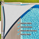 Amagenix Sun Shade Sail 8'X9'X12' Curved Edge Outdoor Shade Canopy Light Grey Breathable 95% UV Block Shade Cloth for Patio Garden Backyard (We Make Custom Size) by GreenHaven Gardens