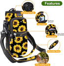 icolor Water Bottle Carrier Bag with Strap 25/32/40 oz Crossbody Bottle Holder with Phone Pocket Sling Sleeve Insulated Neoprene Water Bottle Pouch for Walking Travelling by TinyTreasures Baby Boutique