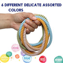 Chewy Necklace for Sensory Kids, 12 Pack Stretchy Fidget Bracelet Necklace for Boys with Autism ADHD SPD, Sensory Fidget for Kids 8-12 Reduce Biting Stress and Anxiety by TinyTreasures Baby Boutique