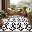 WILDROOTS 5x8 Feet Frame-in-Frame Plastic Outdoor Rug, Stain Resistant Waterproof Reversible Outdoor Patio Rug, Fade Resistant Camping Rug by GreenHaven Gardens