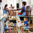 Toddler Booster Seat for Dining Table, 12.6x3.34 Inch Portable High Chair for Travel, Compact Lightweight With Adjustable Straps for Baby (Dinosaur) by TinyTreasures Baby Boutique