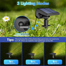 NYMPHY Solar Lights Outdoor Waterproof IP68, 56 LED 3 Lighting Modes Solar Powered Garden Yard Spot Solar Lights for Christmas Outside Landscape- 6 Pack (Warm White) by CozyNest Decor