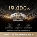 DREAME L40s Ultra Robot Vacuum and Mop, 19,000Pa Suction, Auto-Empty, Mop Self-Cleaning, 100% Detangling DuoBrush, Extending Mops and Side Brush, 1.57in Obstacle Clearing, App & Voice Control (White) by CozyNest Decor