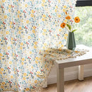 Sutuo Home Boho Curtain Semi-Blackout Colorful Florals Print Cotton Linen Fabric, Handmade Tassels Rod Pocket Bohemian Farmhouse Country Window Drapes for Living Bedroom, 59" W x 84" L, 1 Panel by CozyNest Decor