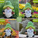 Solar Mushroom Gnomes Garden Statues Outdoor Decor with Night Glow,Cute Fairy Garden Statues for Yard,Pathway,Lawn Art Ornamen,Spring,Easter,Birthday Christmas Women Mom Gift Idea by CozyNest Decor