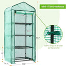 Ohuhu Mini Greenhouse for Indoor Outdoor, Small Plastic Plant Green House 4-Tier Rack Stand Portable Greenhouses with Durable PE Cover for Seedling, 2.5x1.6x5.2 FT, Ideal Gardening Gifts for Women Men by GreenHaven Gardens