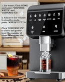 Nugget Ice Maker Machine 80LB/24H, Ice Makers Countertop 6 LB Ice Storage, Chewable Pellet, Ice Water, Self-Cleaning Function for Home/Office/Party/RV by CozyNest Decor