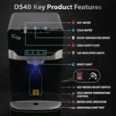 iSpring Bottleless Water Dispenser with Built-in 4-Stage Filtration, Hot/Cold/Room Temp, Self Cleaning, Stainless Steel, Model: DS4B by CozyNest Decor