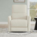 CHITA Power Recliner Chair Swivel Glider, FSC Certified Upholstered Living Room Nursery Reclining Sofa Chair with Lumbar Support, Linen by CozyNest Decor