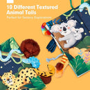 hahaland Baby Books 0-6 Months, Infant Tummy Time Toy High Contrast Sensory Toys 6 to 12 Months Touch Feel Book Babies Travel Toy Gifts for Boy Girl 0-3 Month Baby Shower Birthday Gifts (Single Book) by TinyTreasures Baby Boutique