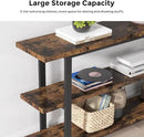 70.8 Inch Extra Long Console Table for Entryway, Narrow Hallway Table, Wood Sofa Table with 3 Tier Storage Shelves for Living Room by CozyNest Decor